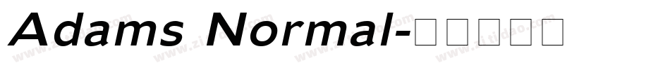 Adams Normal字体转换
